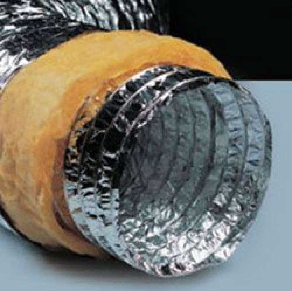 Tubulatura flexibila ventilatie izolata flexiva alu 70 203 mm