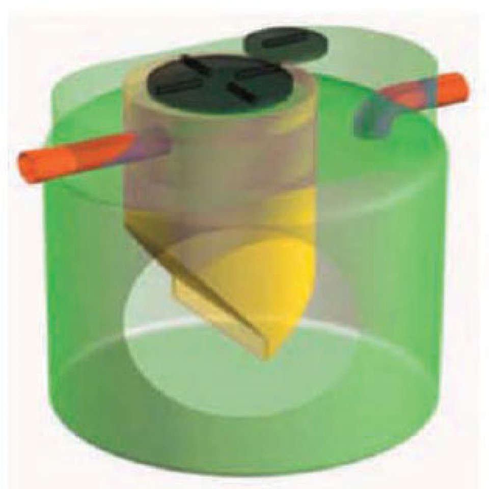 Fose septice ecologice Croma - sectiune