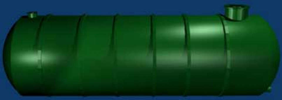 Rezervor apa din fibra de sticla orizontal - p.p.e. - roi 10 mc