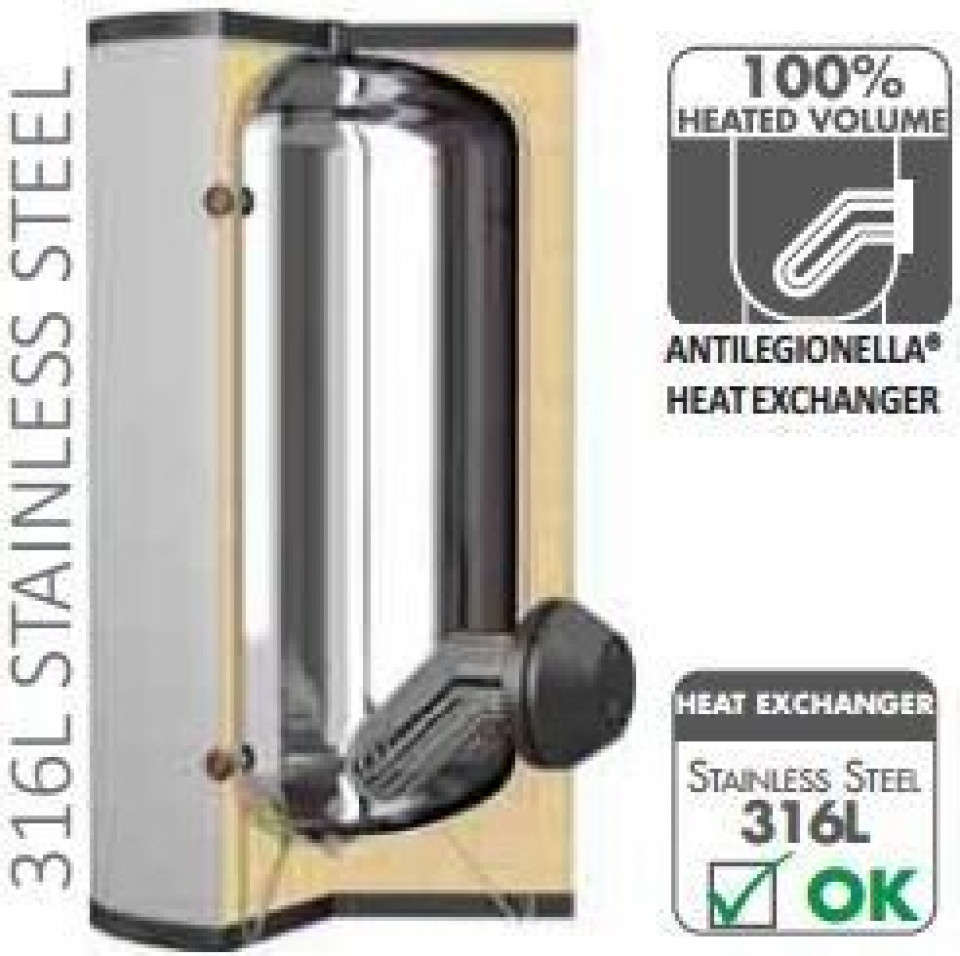 BOILER ABUR CORDIVARI EXTRA 1 INOX - DETALII