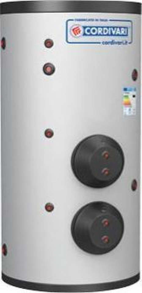 Boiler inox cordivari extra 2 - 2 serpentine - 1000 l