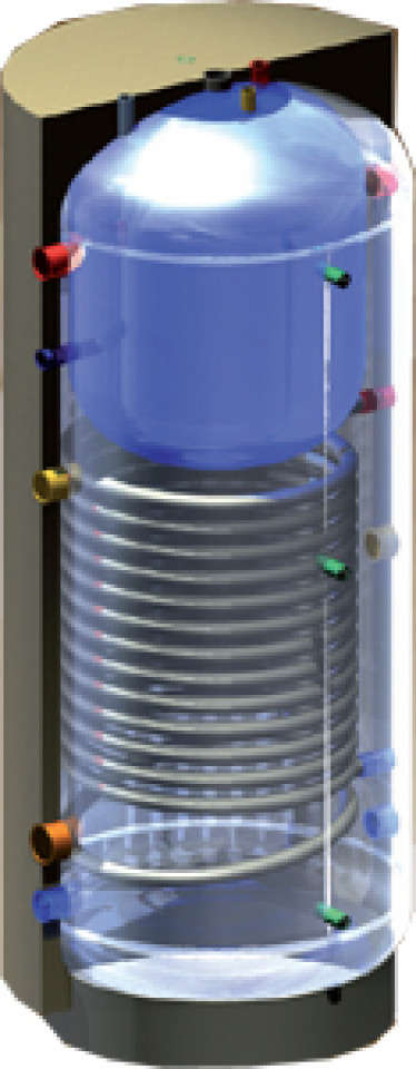 PUFFER – ACUMULATOR APA CALDA -  TANK in TANK -1 SERPENTINA -  COMBI PLUS 800
