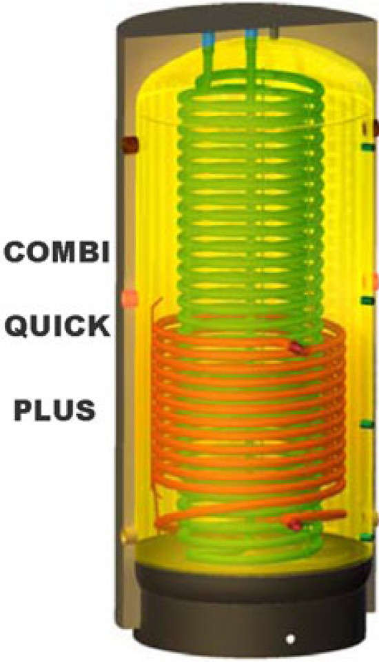 PUFFER – ACUMULATOR APA CALDA -  1+1  SERPENTINA ACM- COMBI QUICK PLUS 1000