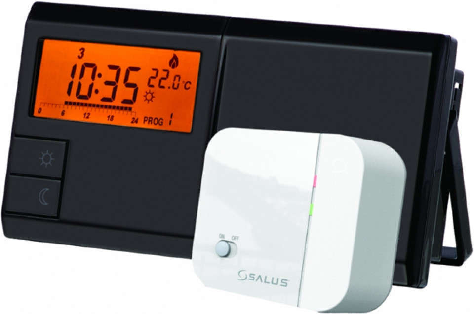 Cronotermostat salus radio frecventa 091 flrf pb - negru - editie speciala