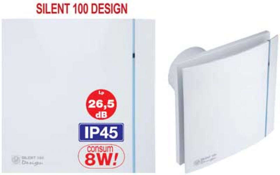 Ventilator baie silent design 100 cz 3c | Calor