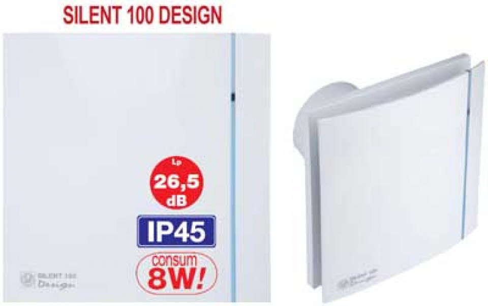 Ventilator baie silent design 100 cz 3c