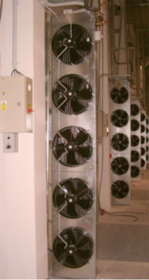Perdea aer cald verticala axi tvcp-217-3 ral 7035