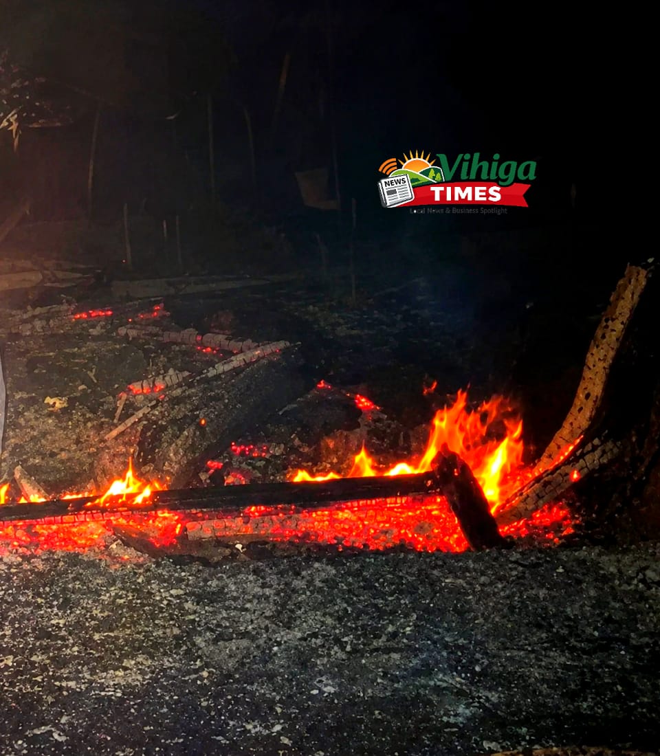 60-Year-Old Man Arrested After Allegedly Setting Fire to Own House in Domestic Dispute With First Wife in Vihiga