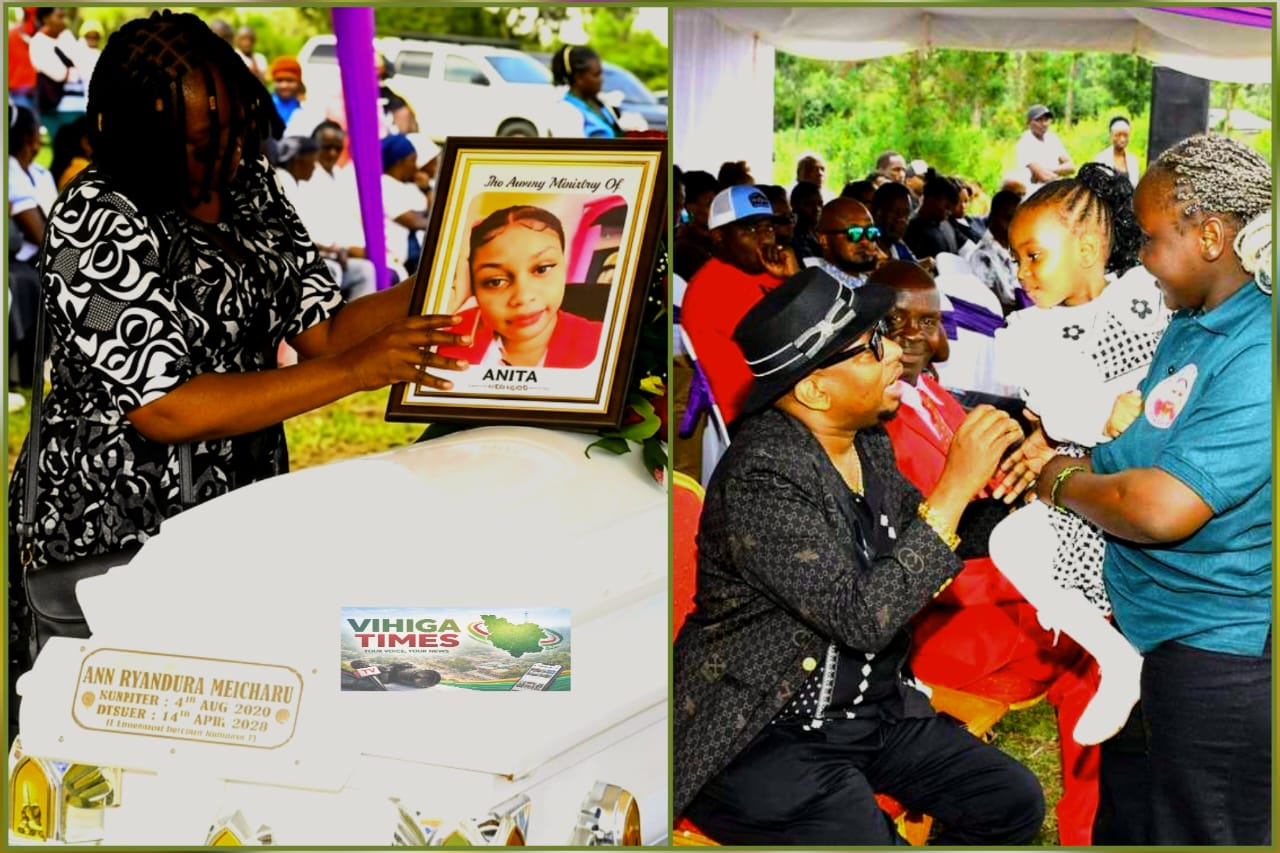 Former Nairobi Governor Mike Sonko at the burial of Anita Mugweru in Umande, Nanyuki