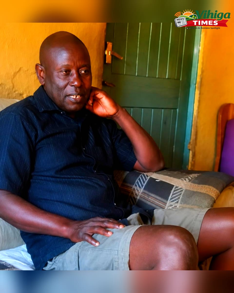 Rural home in Busaina Village Mbihi Vihiga County - Samuel Lugadiru, 49-year-old blind man, appeals for government and well-wishers help to support family with food, medical care and children's basic needs