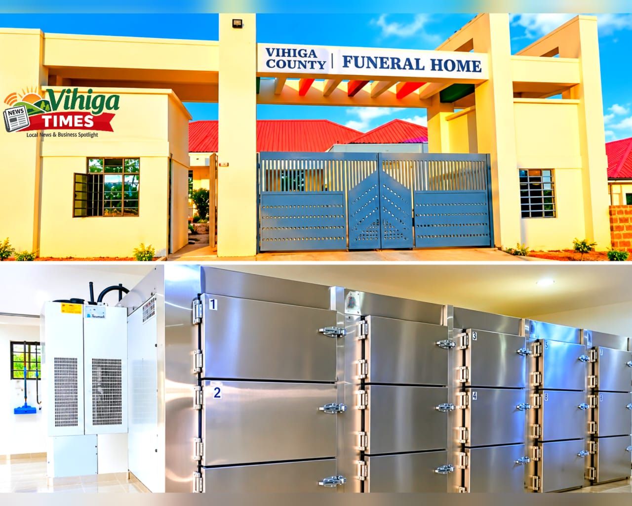 Vihiga Teaching and Referral Hospital main building where unidentified bodies are held in mortuary
