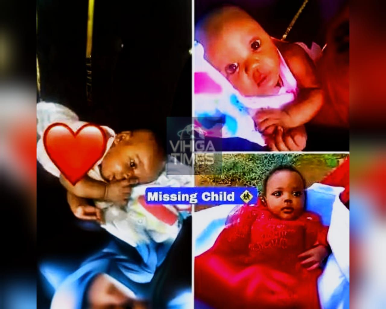 Missing baby Ariana Sky Mwarikizi - 9-week-old infant disappeared in Mbale Vihiga County near Chavakali and Luanda
