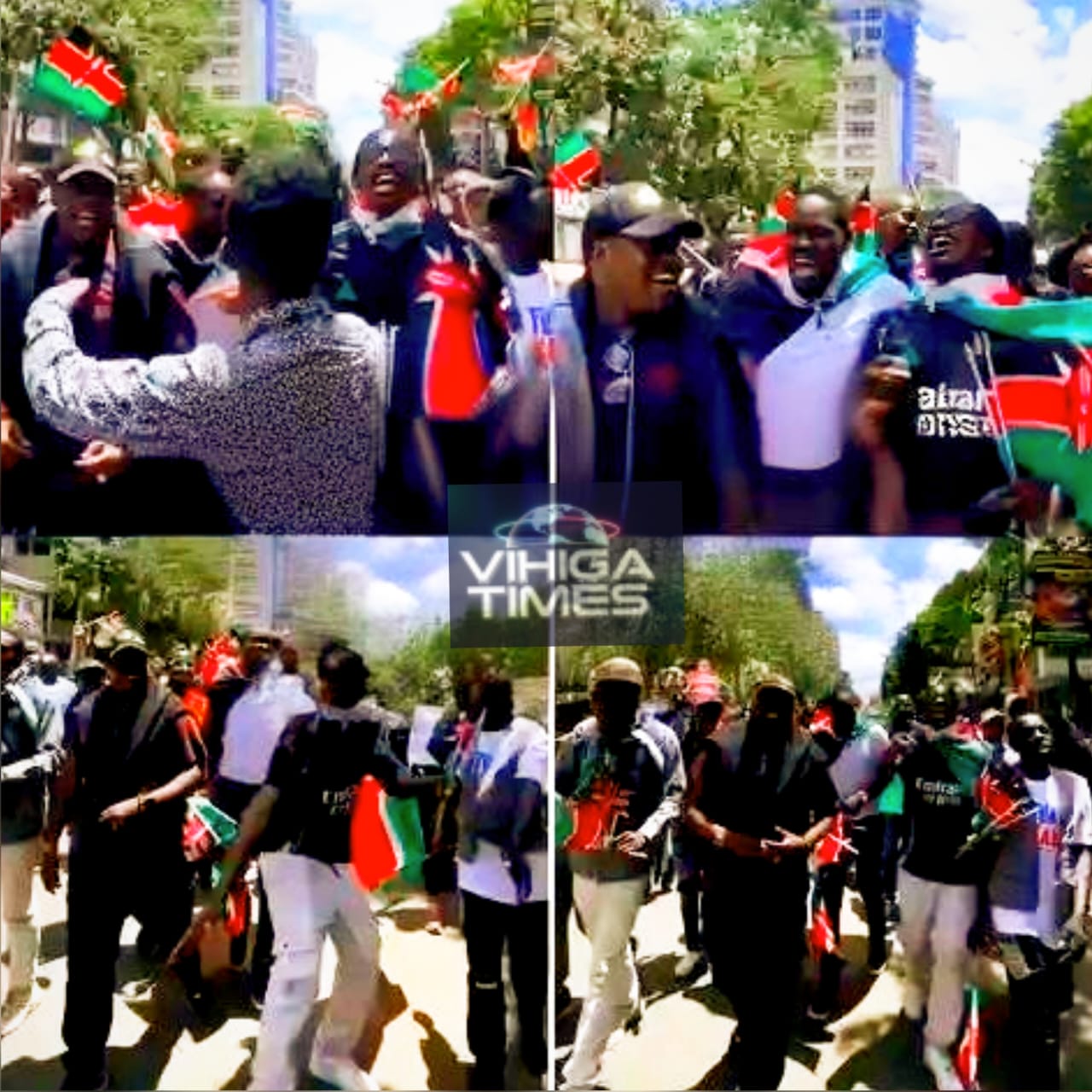 Youths protest rising fuel costs in Nairobi streets