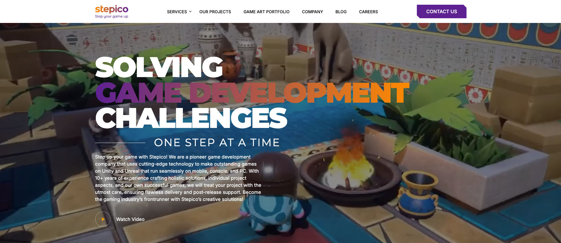  Stepico game development company specializing in mobile and cross platform games