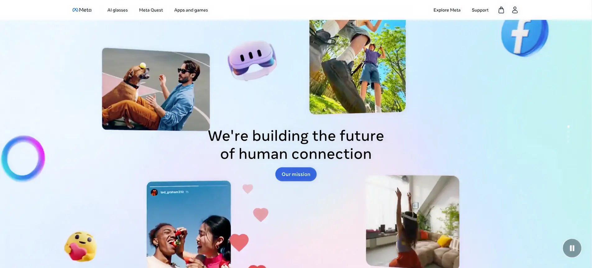 Meta Platforms metaverse ecosystem including VR social worlds and digital experiences