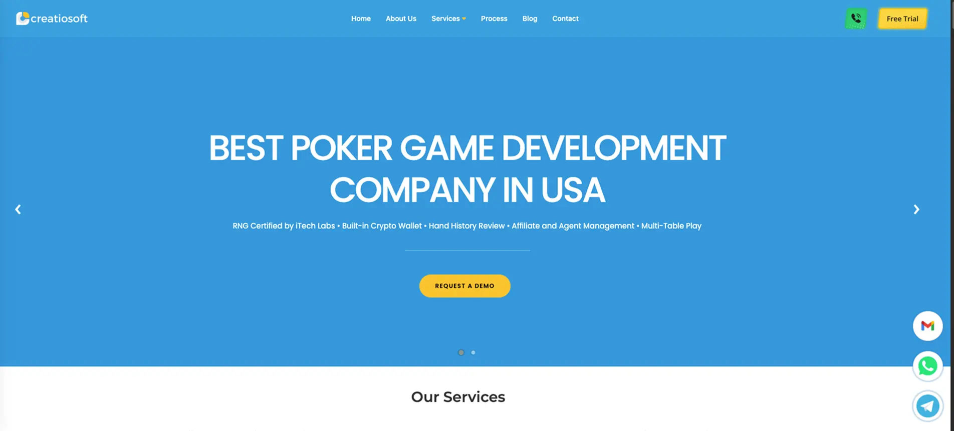 CreatioSoft HTML5 game development company services and capabilities overview for game projects