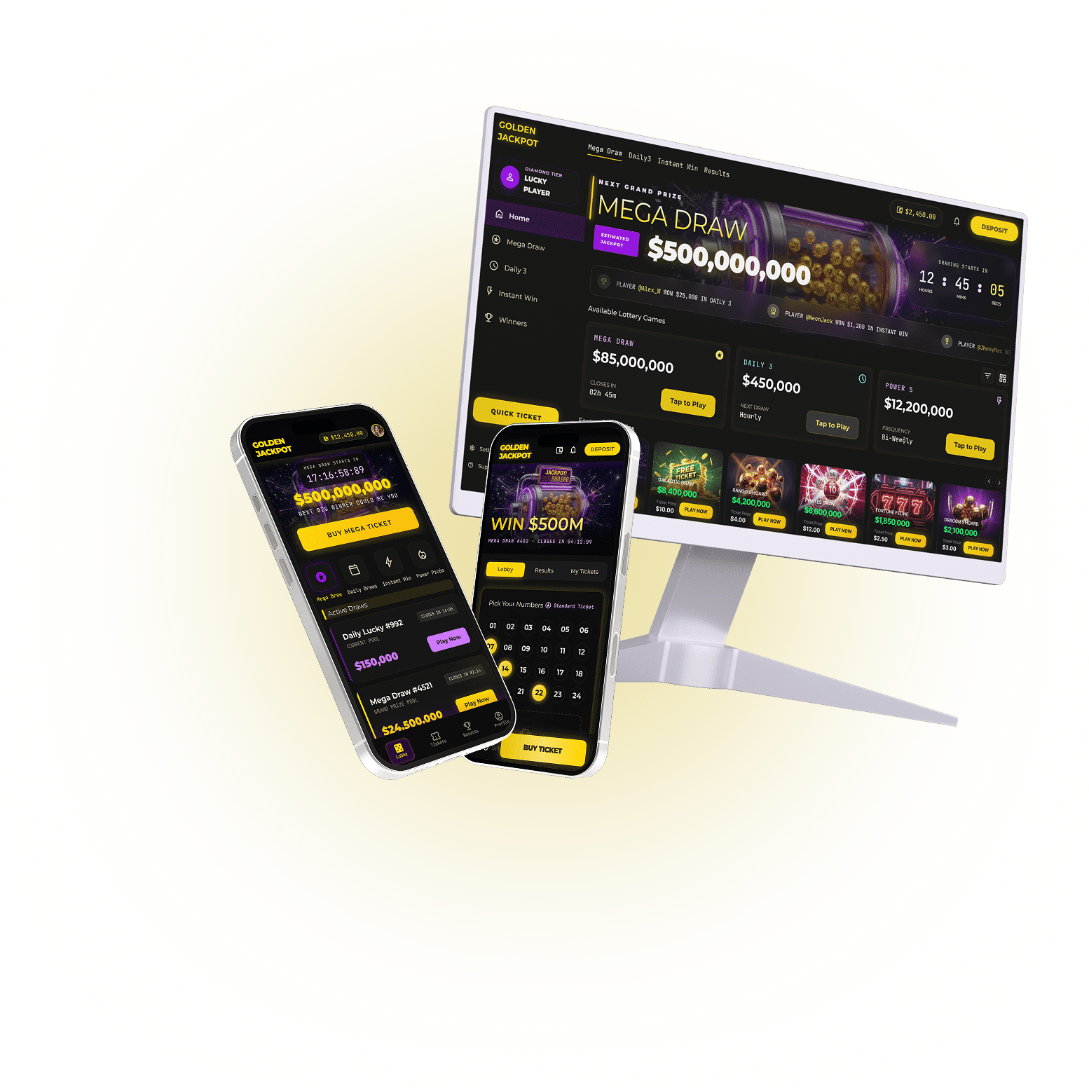 White Label Lottery Solutions Mockup