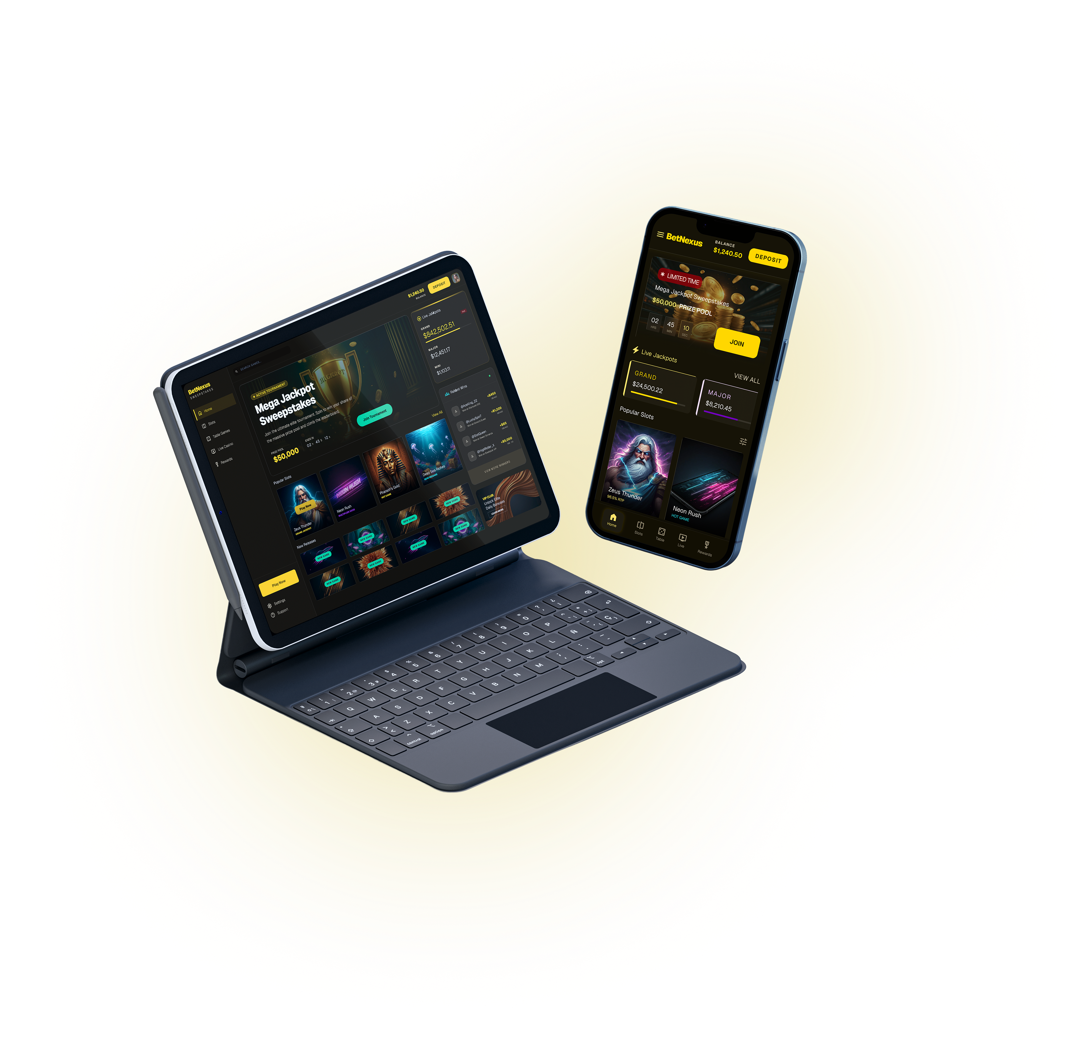 Sweepstakes Platform Integration Mockup