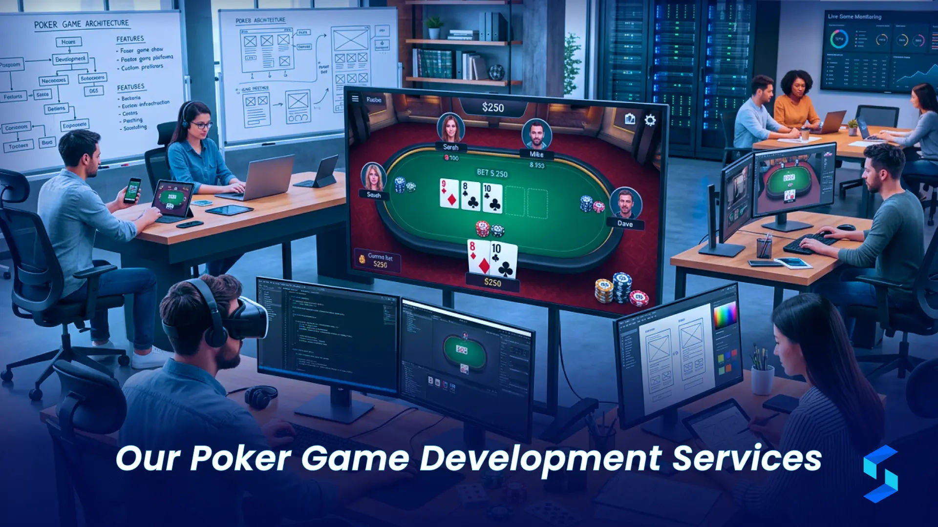 Poker game development services including custom solutions multiplayer platforms and game design