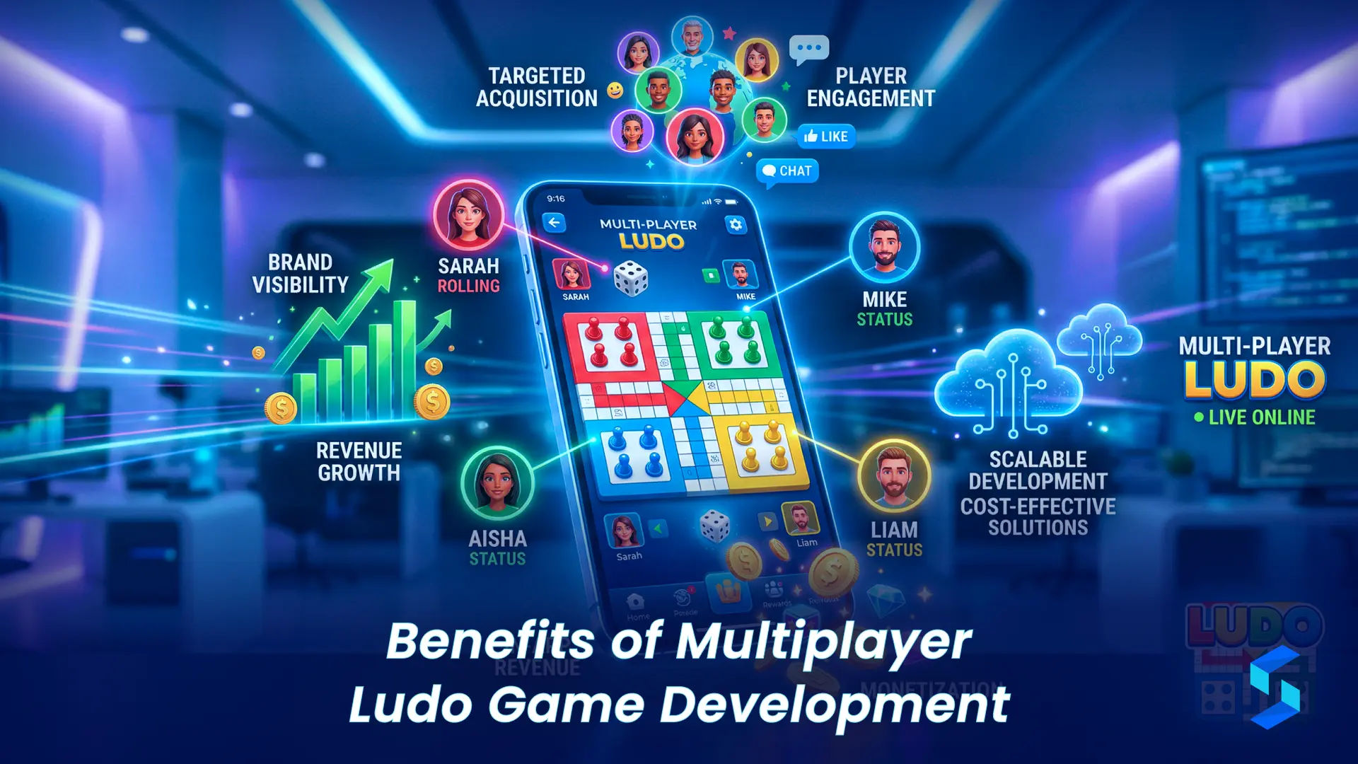 Benefits of multiplayer Ludo game development including engagement retention and competitive gameplay