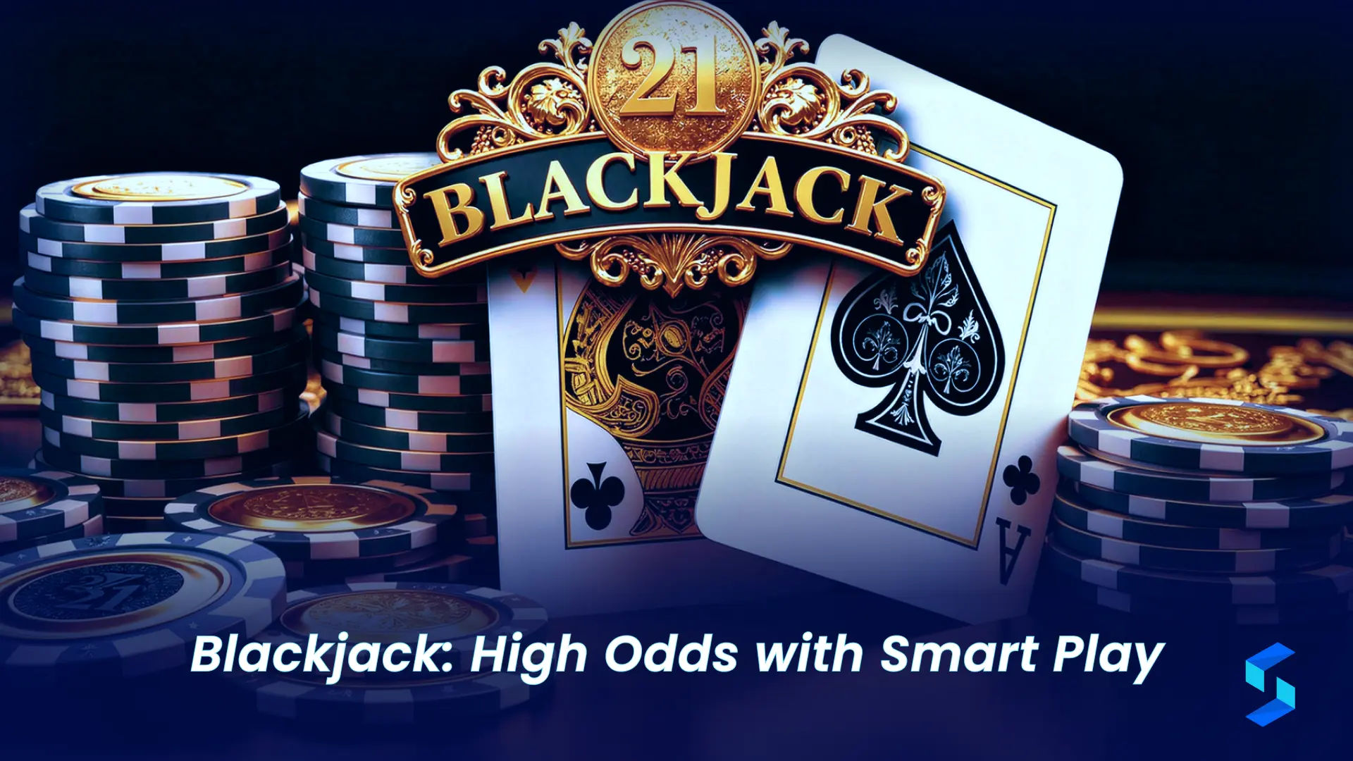 Blackjack casino game with high odds and smart play strategies to improve winning chances