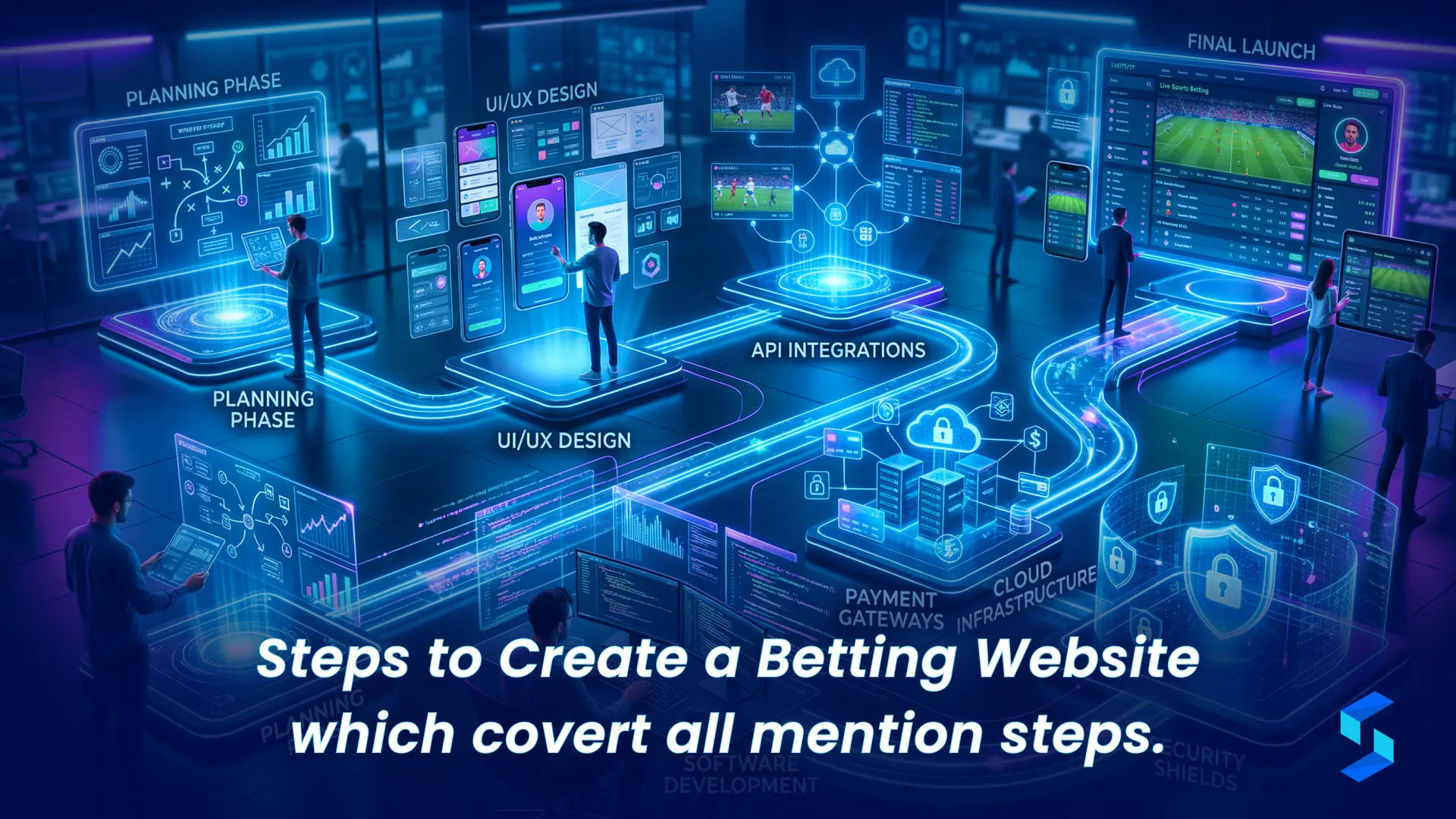 Steps to create a betting website including platform development payment integration and deployment