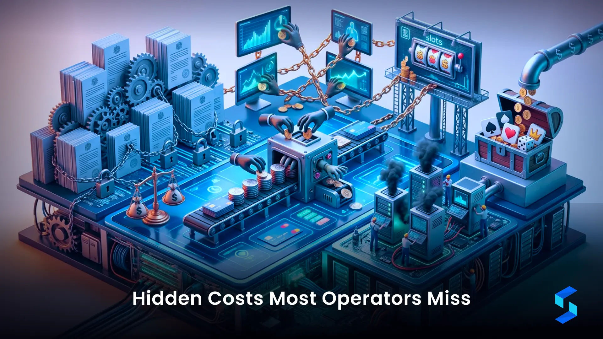 Hidden costs of iGaming platforms including RNG certification, security audits, payment reserves, and affiliate commissions