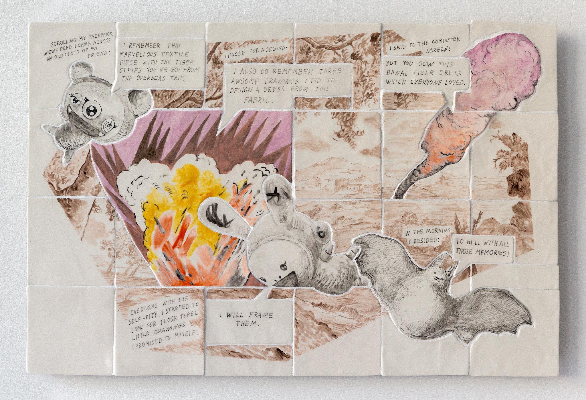 Pieces With The Babbling Art. A Banal Dress