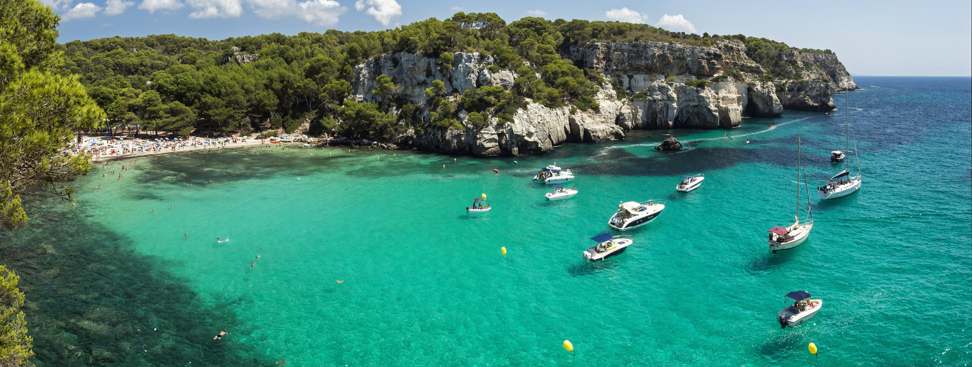 Ruta en barco por las calas del sur de Menorca