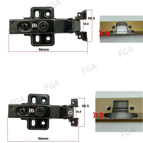 Glass door hinges