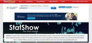 Cek visitor website dengan Statshow