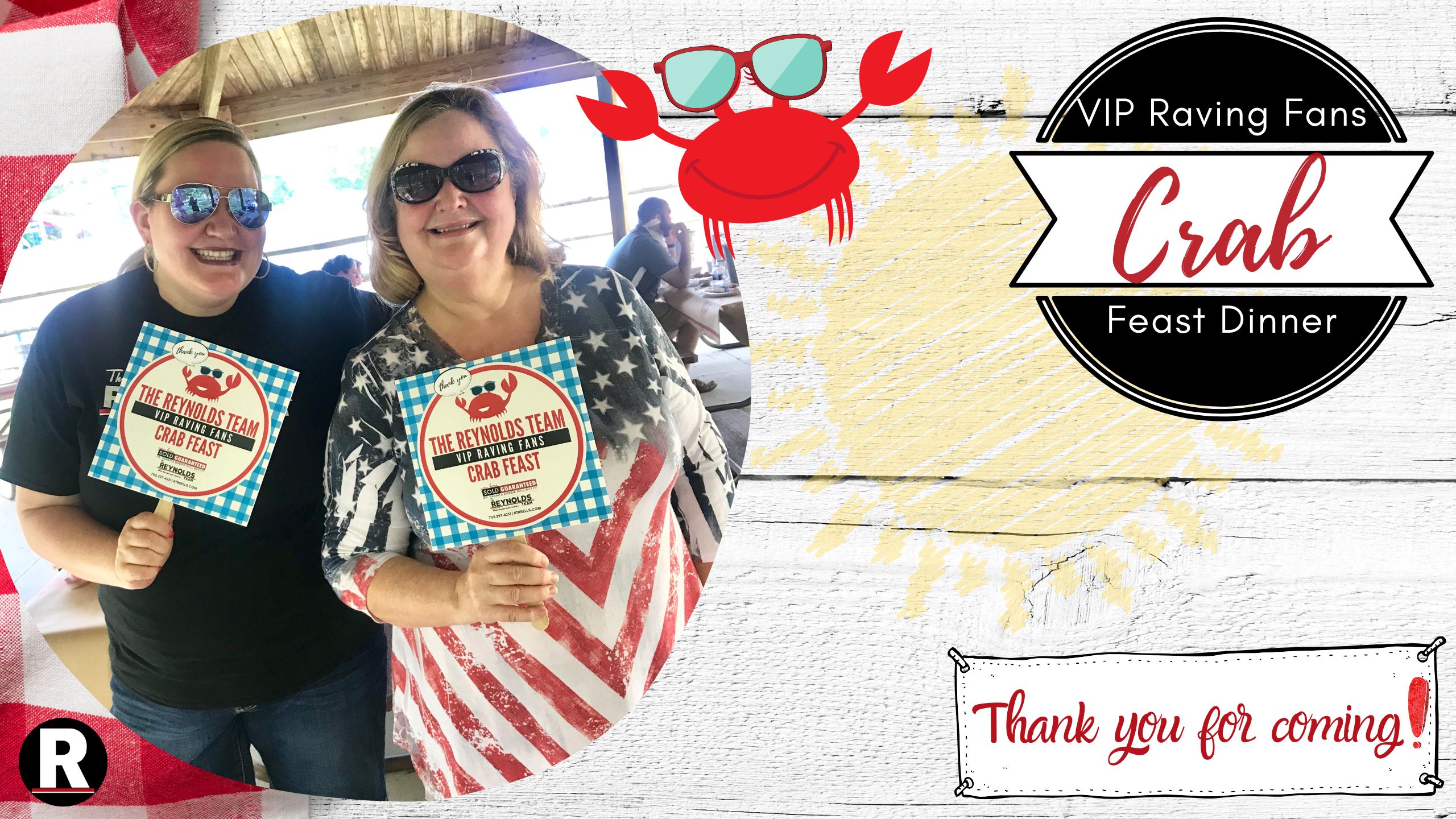 VIP Raving Fans Crab Feast with Sarah and Debbie Reynolds