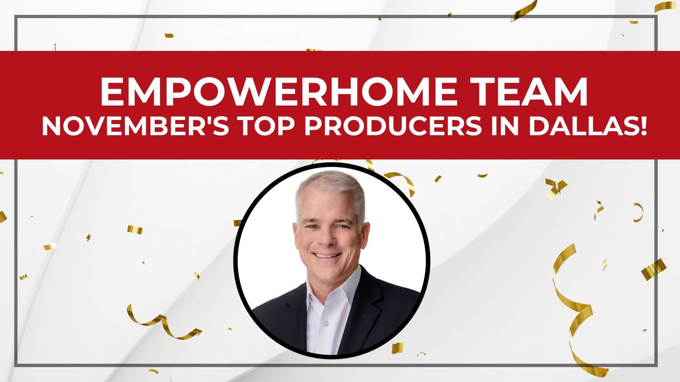 EmpowerHome Team Named As a Top Producer in Dallas by Keller Williams Dallas Preston Road in November 2022