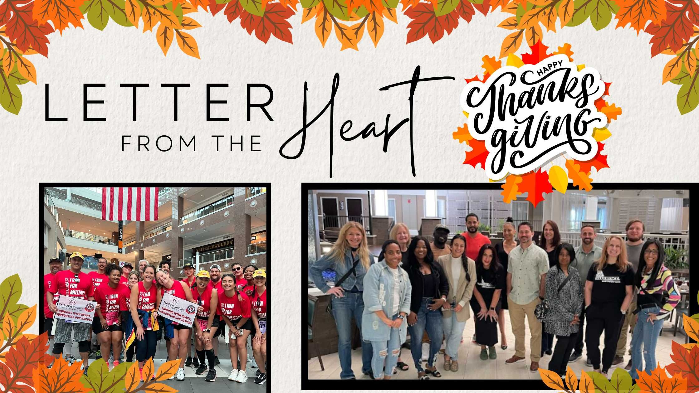 Letter From The Heart from EmpowerHome Team in Orlando, FL – November 2024
