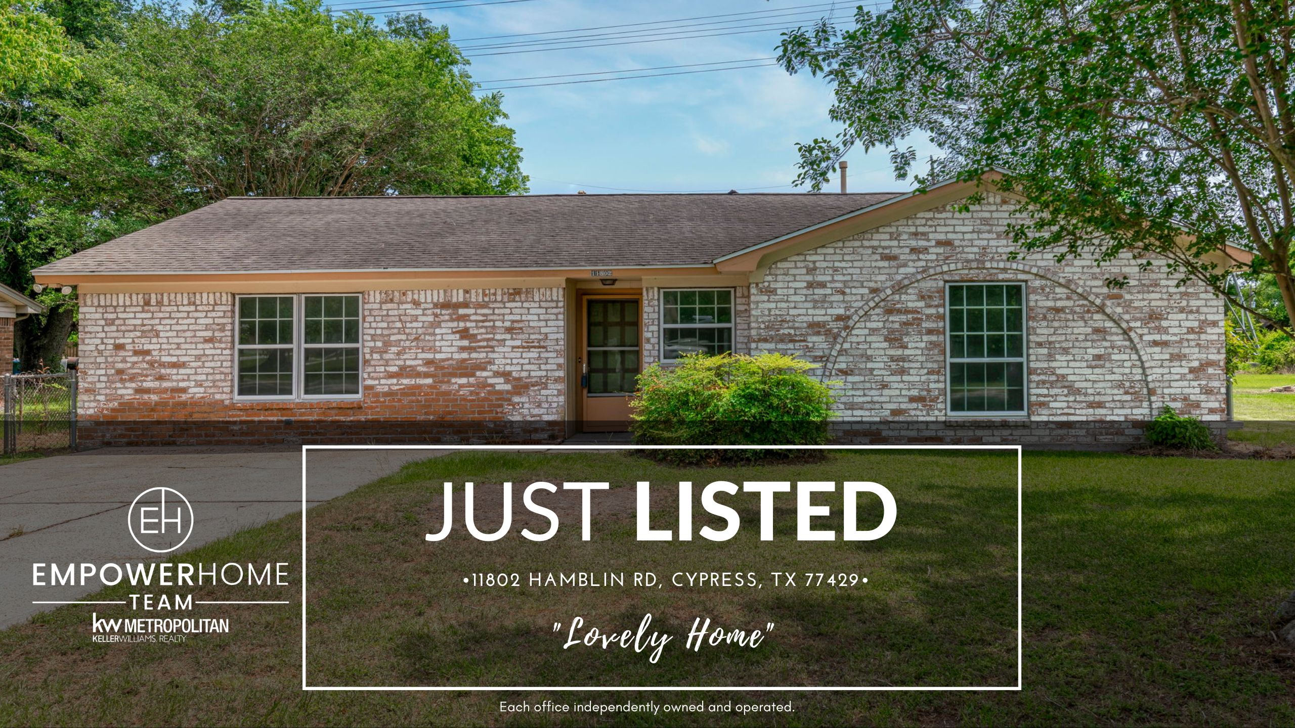 11802 Hamblin Rd, Cypress, TX 77429