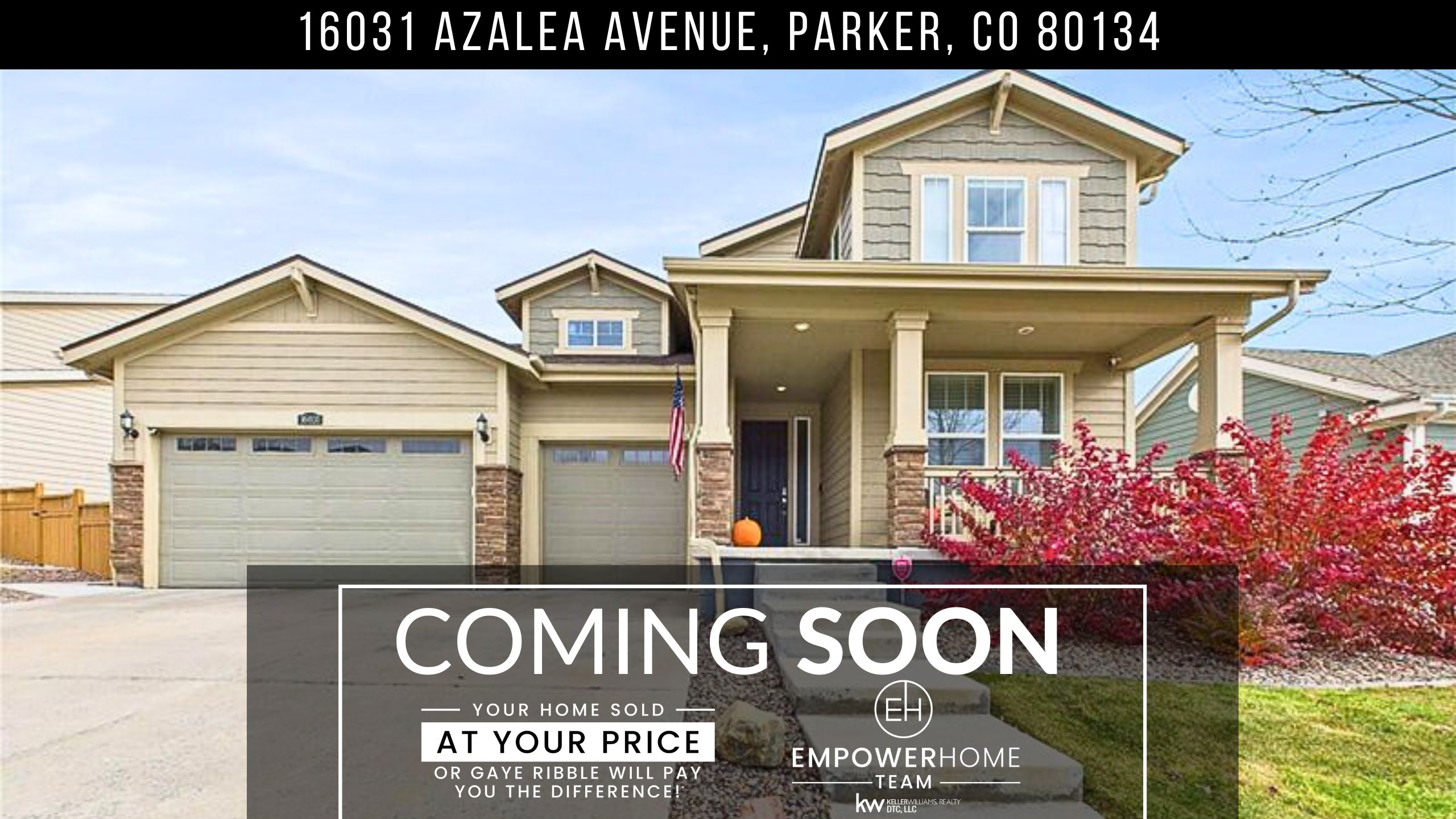 16031 Azalea Avenue, Parker, CO 80134