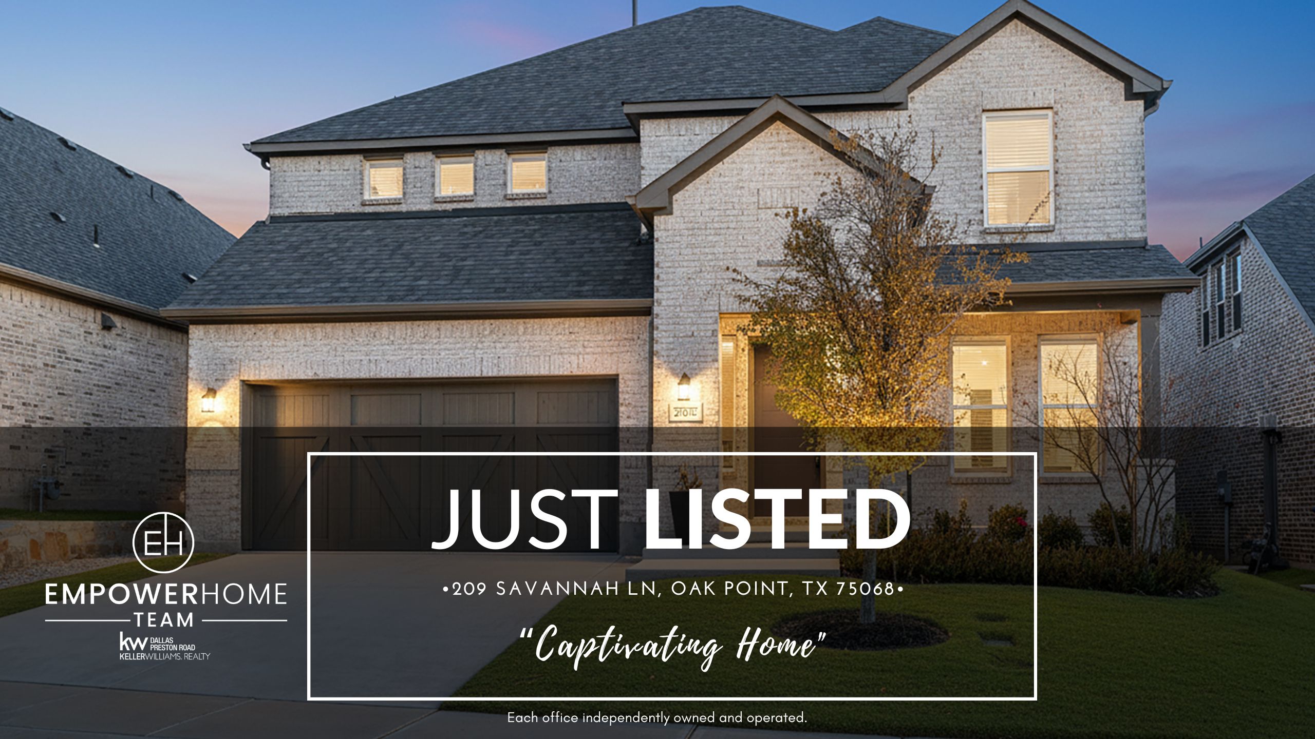 209 Savannah Ln, Oak Point, TX 75068