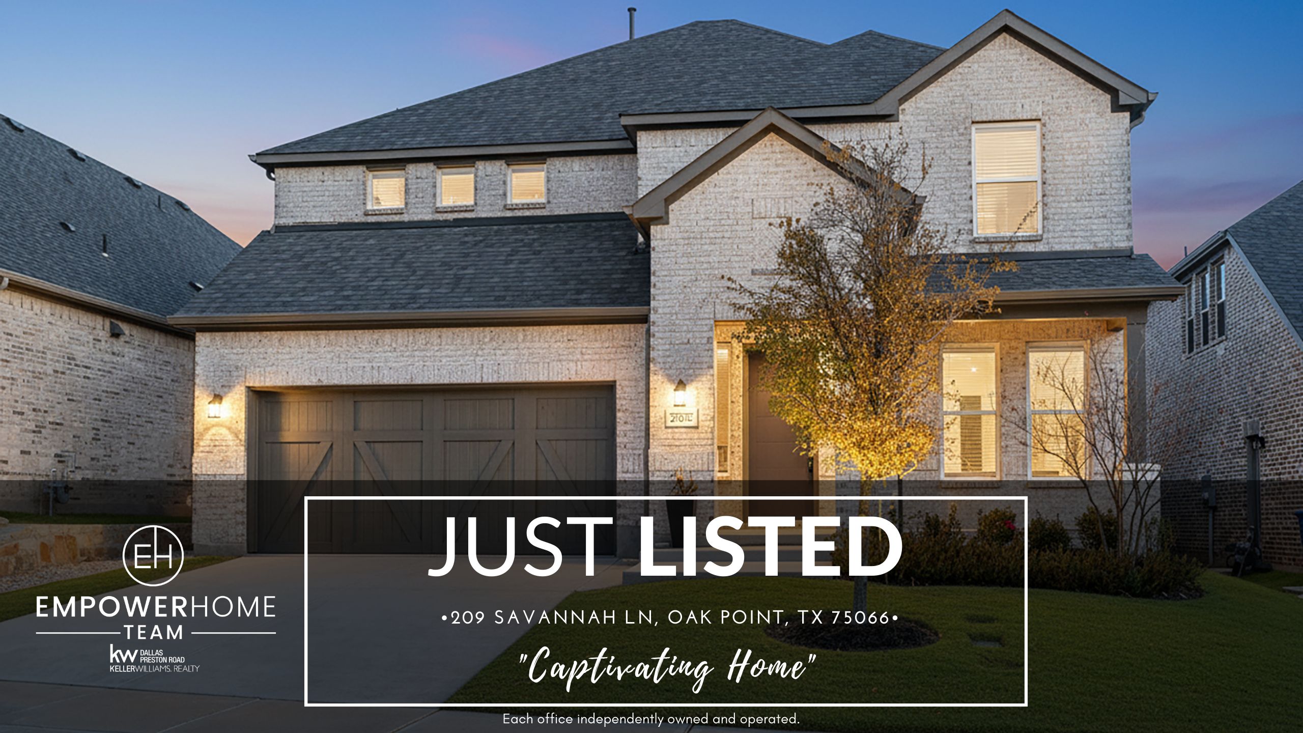 209 Savannah Ln, Oak Point, TX 75066