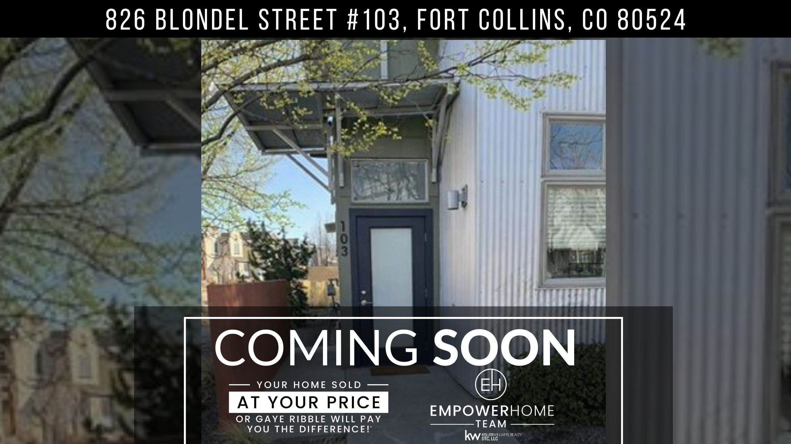 826 Blondel Street #103, Fort Collins, CO 80524