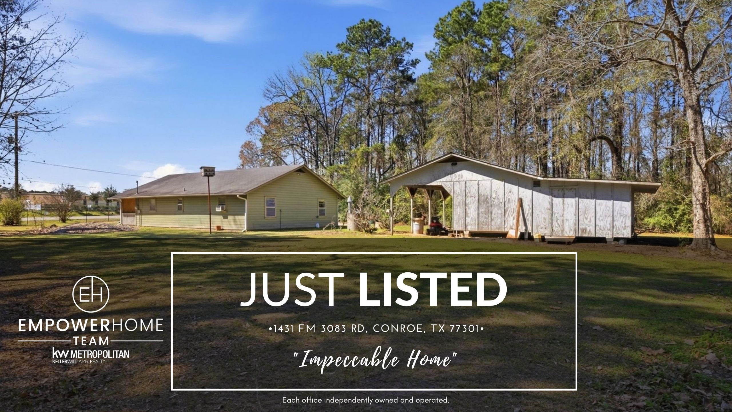 1431 Fm 3083 Rd, Conroe, TX 77301