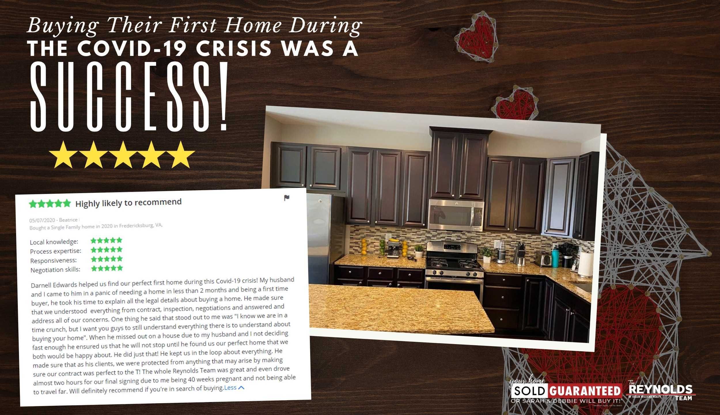 Buying Their First Home During the COVID-19 Crisis Was A Success!