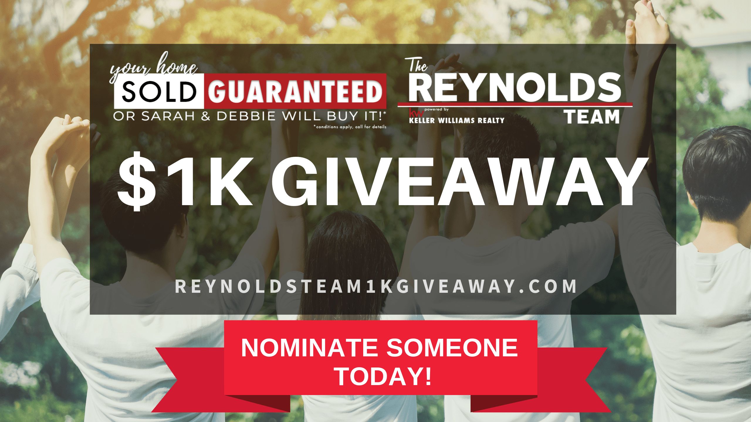 Nominate Someone for The Reynolds Team’s October $1K Giveaway
