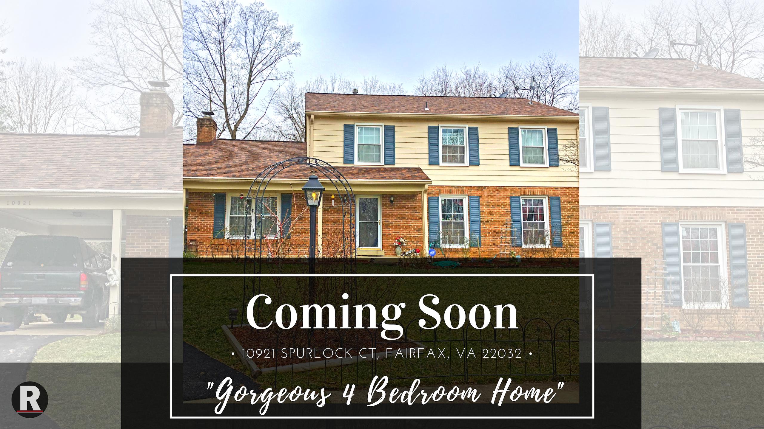 Coming Soon! 10921 Spurlock Ct, Fairfax, VA 22032