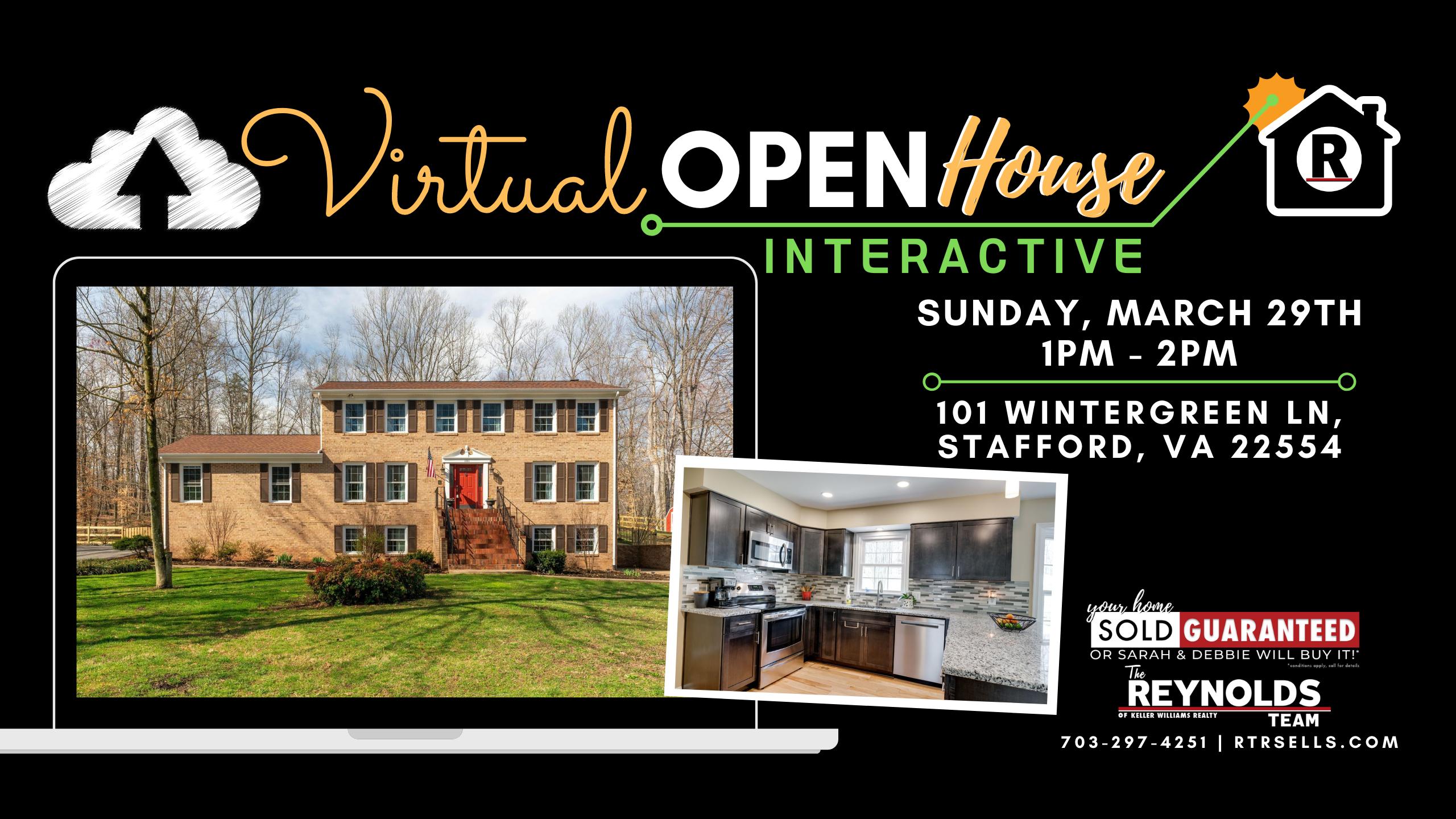 Virtual+Interactive Open House for 101 Wintergreen Ln, Stafford, VA 22554