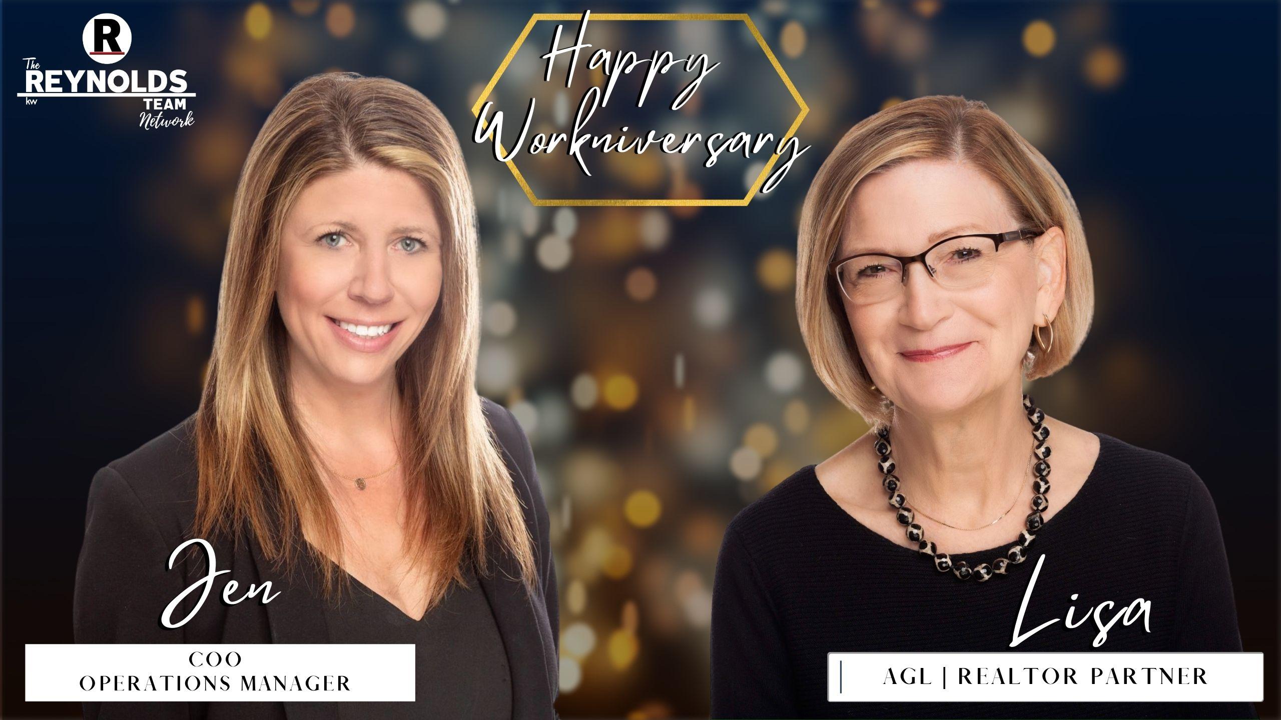 Happy Workniversary, Jen and Lisa!
