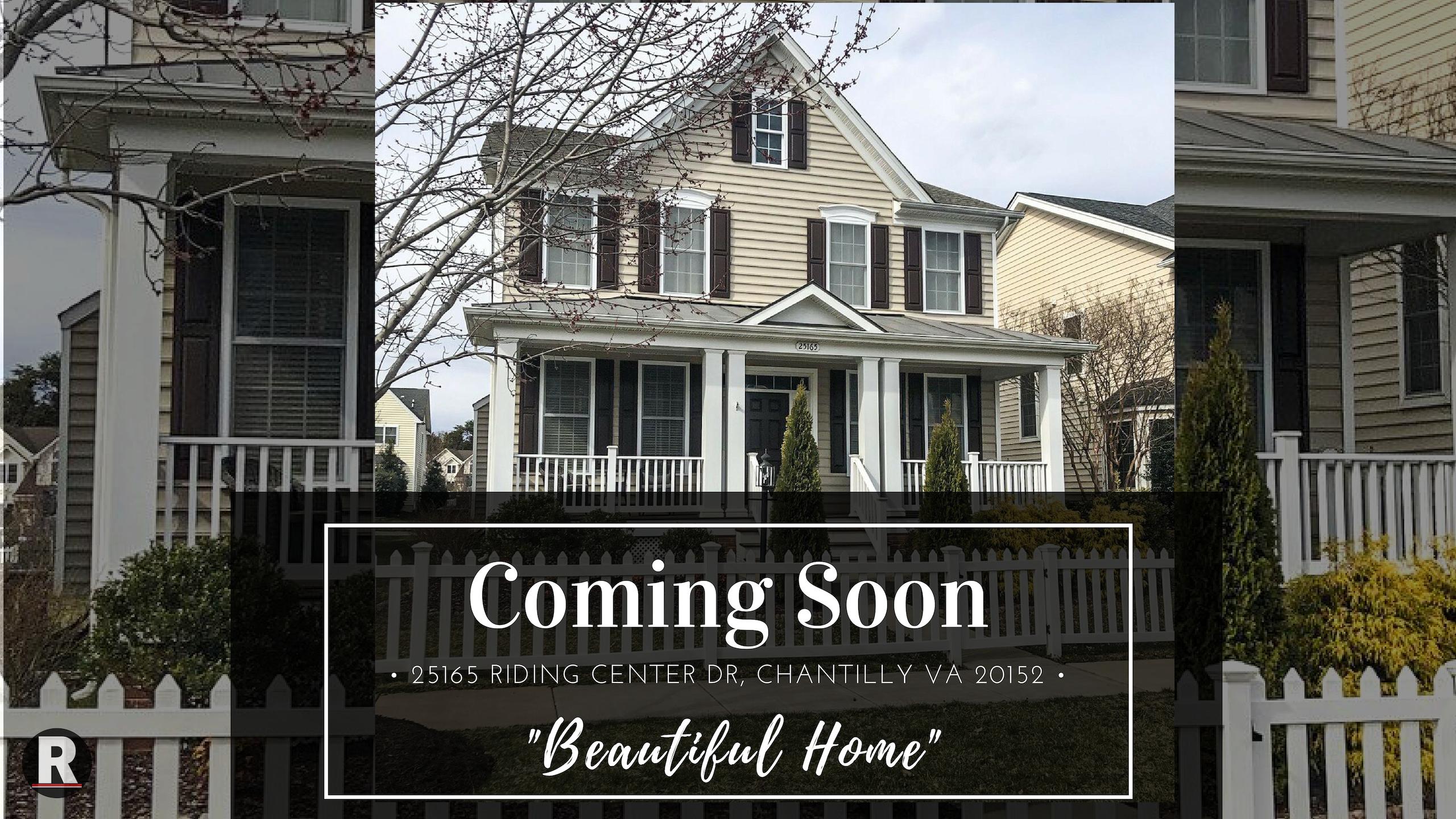 Coming Soon! 25165 Riding Center Dr, Chantilly VA 20152