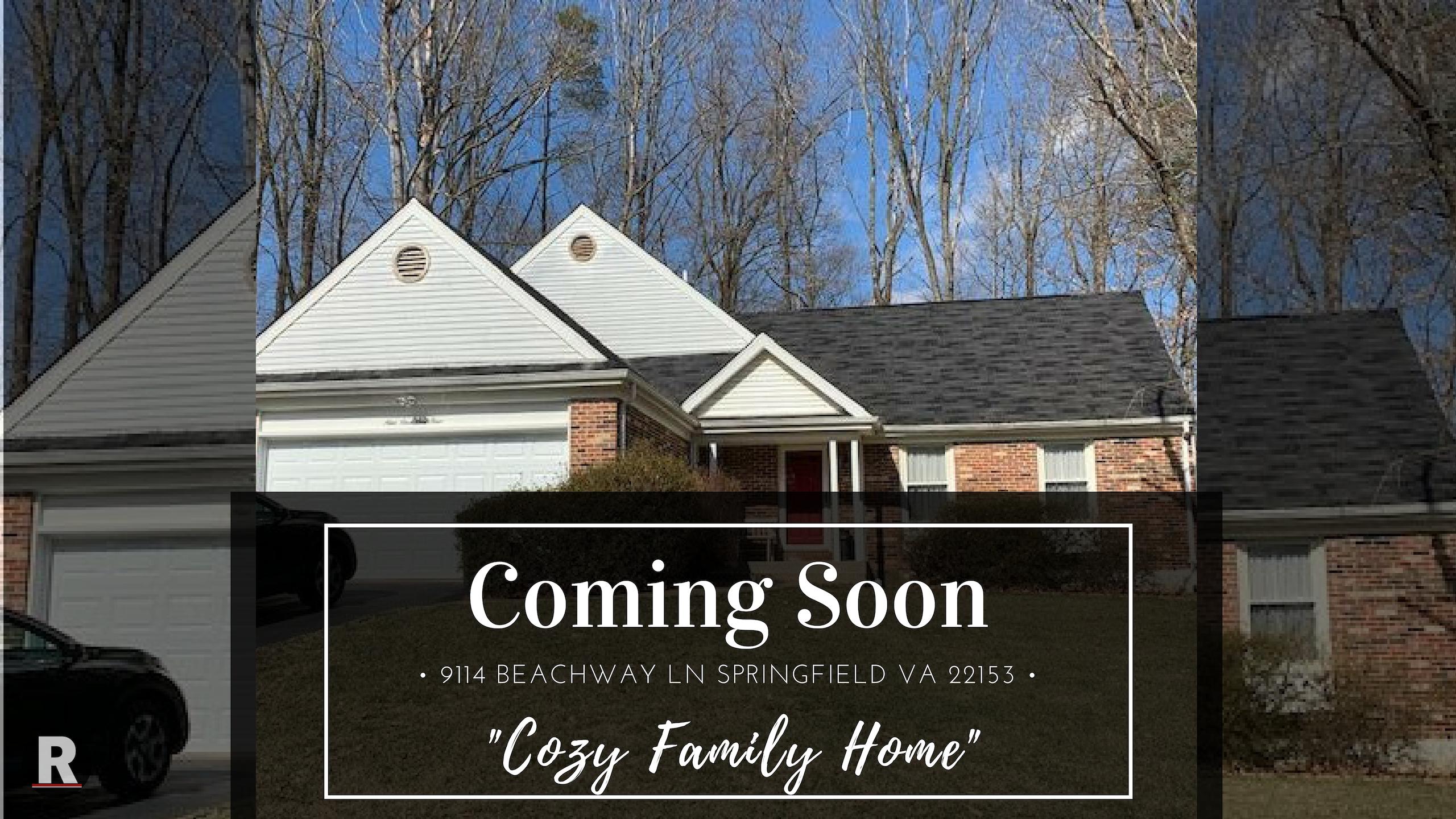 Coming Soon! 9114 Beachway Ln Springfield VA 22153