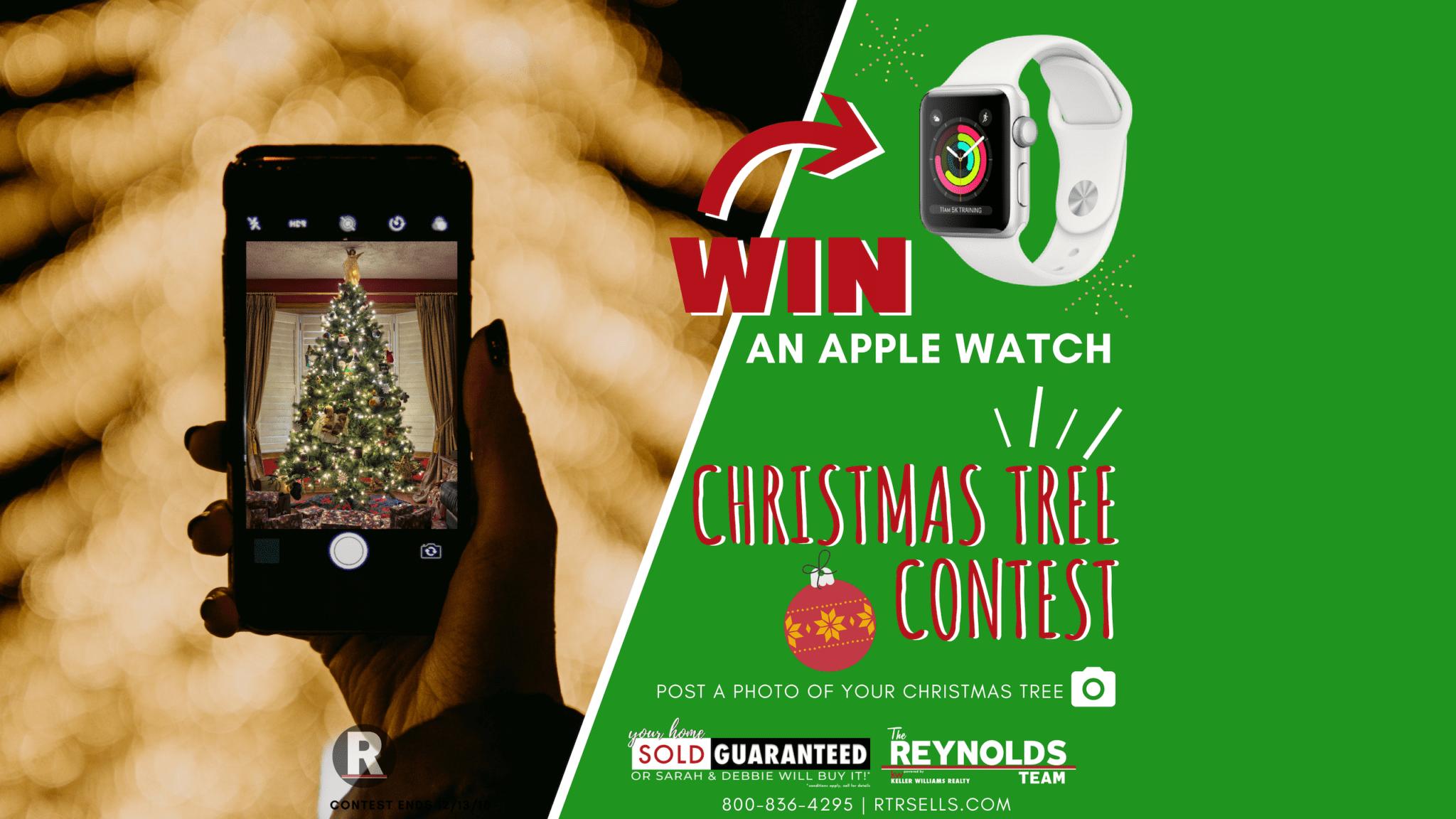 Giveaway! WIN an Apple Watch! Christmas Tree Photo Contest!