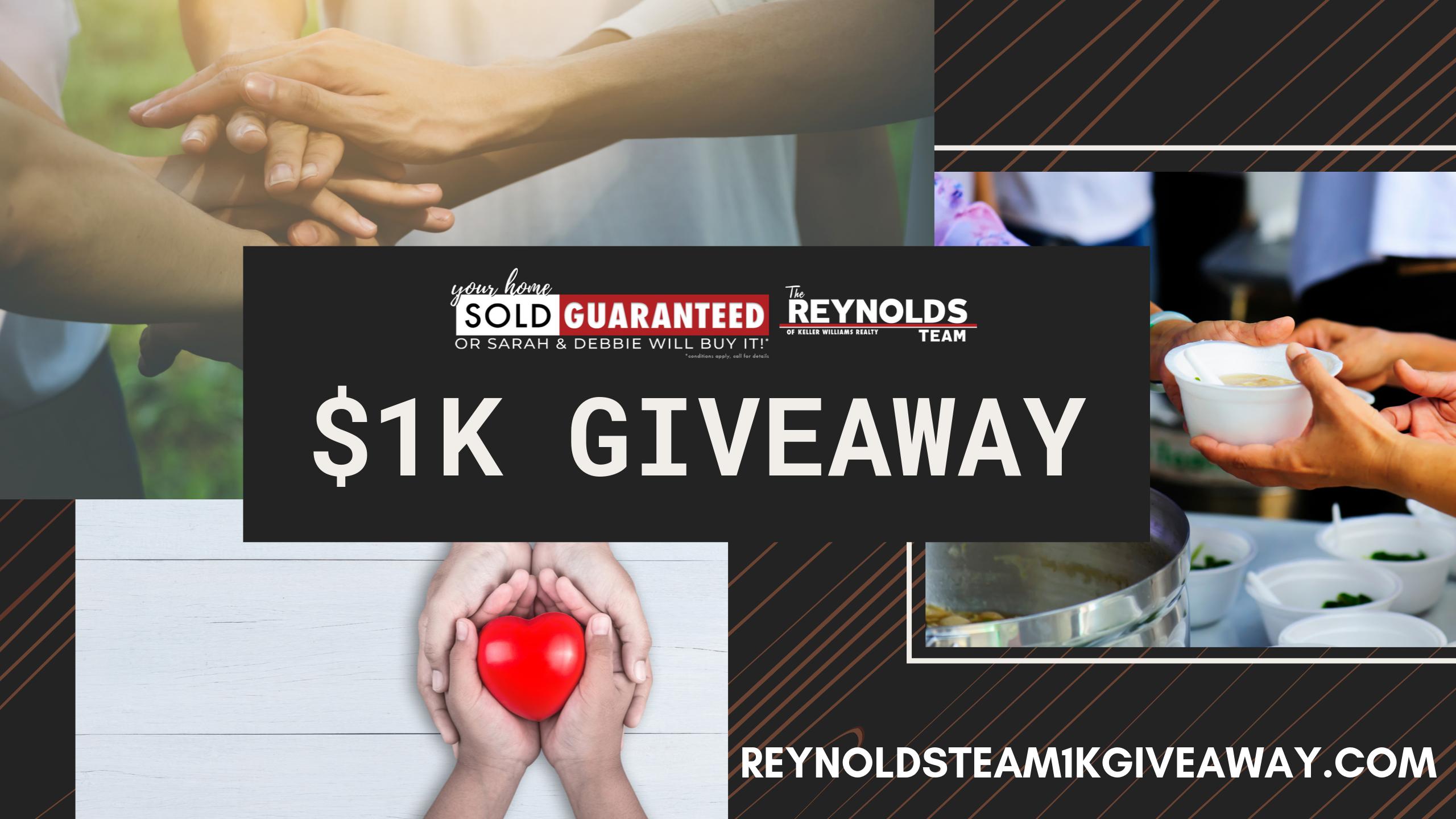 The Reynolds Team Gives Back | 1K GIVEAWAY