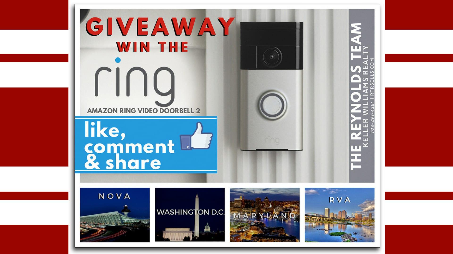 ENTER OUR GIVEAWAY! WIN the Amazon Ring Video Doorbell 2!